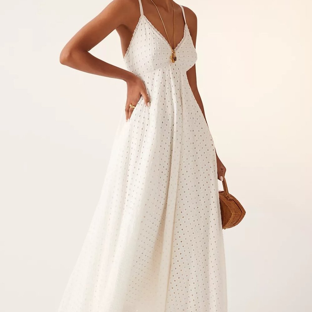 Forever That Girl Eyelet Maxi Dress - Anthropologie NWT Never Worn